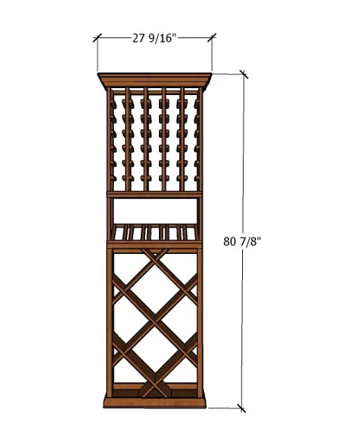 2 Foot Wine Cellar - 105 Bottle Capacity