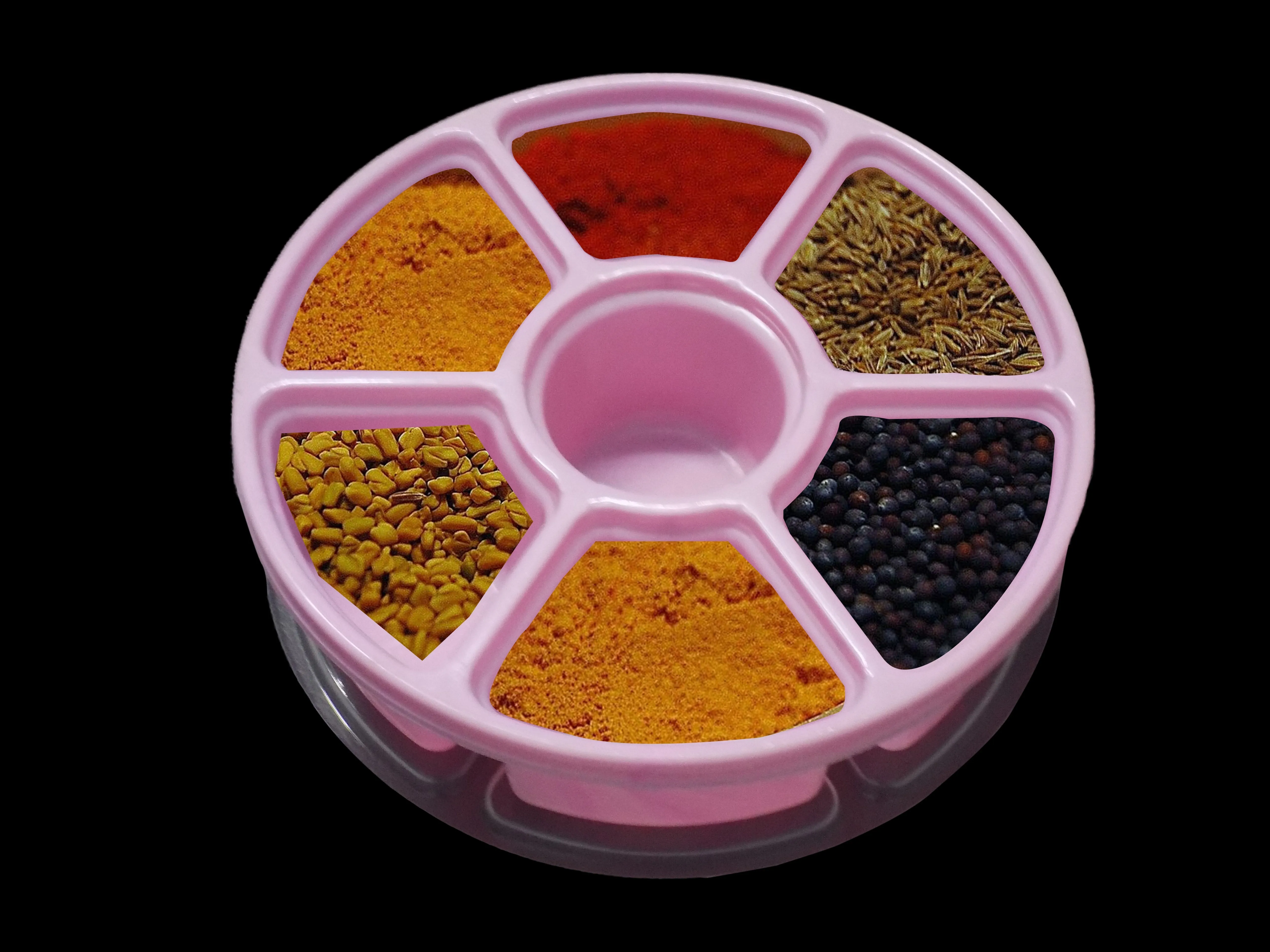 2133 Mini Spice Box / Masala Dabba with 7 Compartments