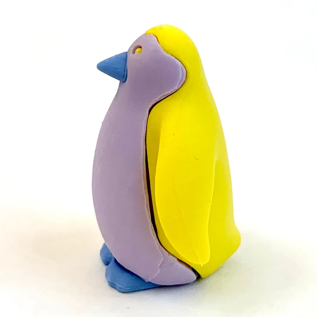 38459 Iwako Colorz Penguin -12 sets of 5 Erasers