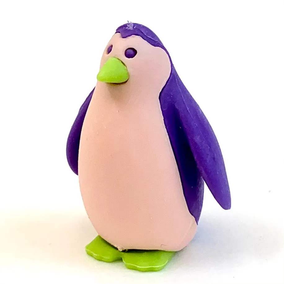 38459 Iwako Colorz Penguin -12 sets of 5 Erasers