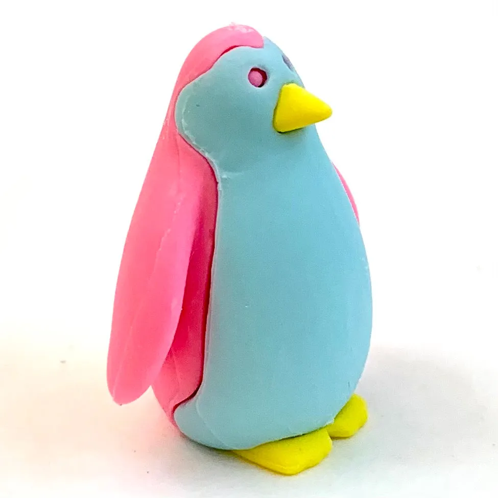 38459 Iwako Colorz Penguin -12 sets of 5 Erasers