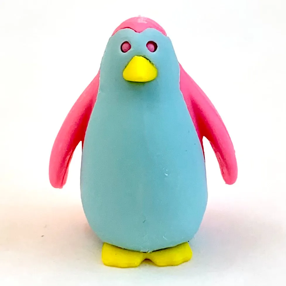 38459 Iwako Colorz Penguin -12 sets of 5 Erasers