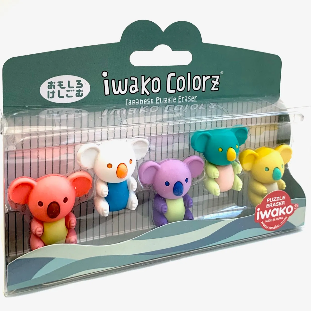 38460 Iwako Colorz Koala -12 sets of 5 Erasers