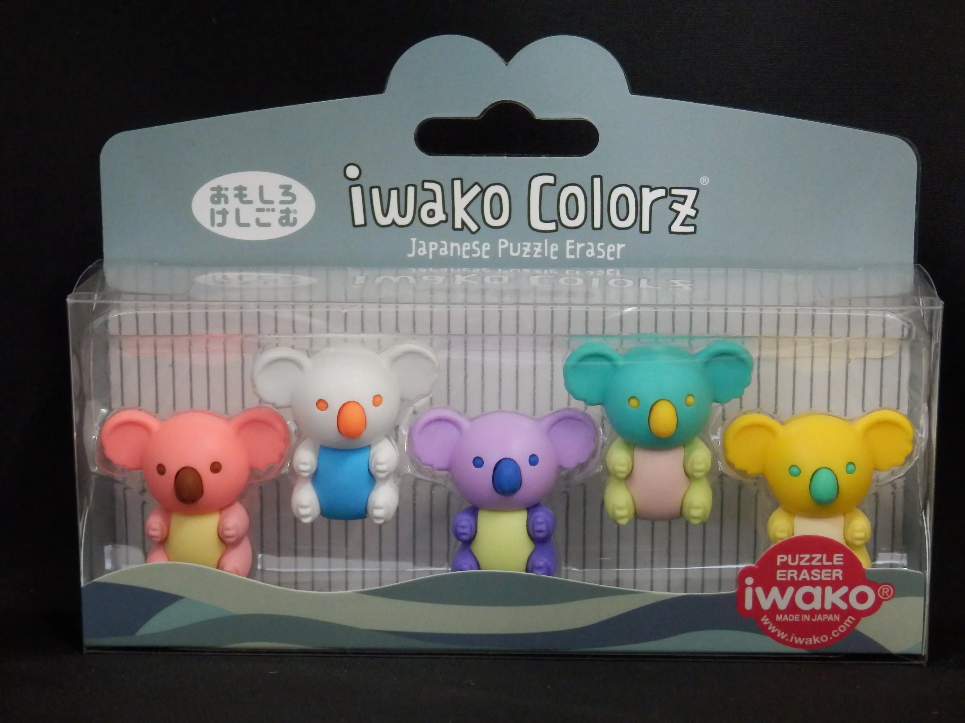 38460 Iwako Colorz Koala -12 sets of 5 Erasers