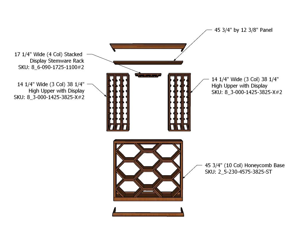 4 Foot Wine Cellar – 179 Bottle Capacity