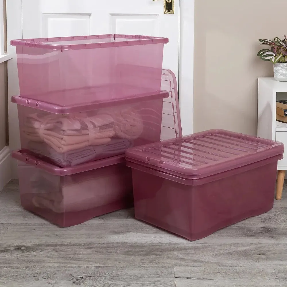 45L Storage Box - Dusky Orchid Colour