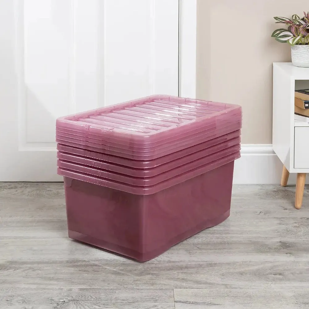 45L Storage Box - Dusky Orchid Colour