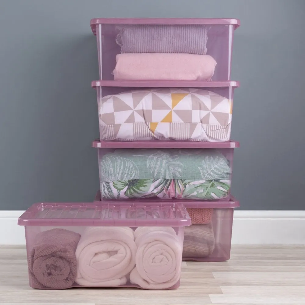 45L Storage Box - Dusky Orchid Colour