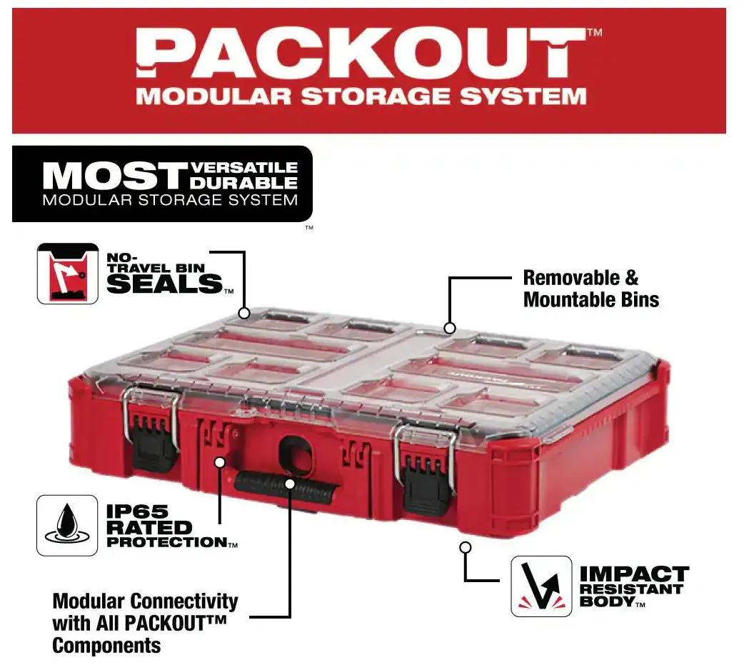 48-22-8430 Milwaukee PACKOUT 11 Compartment Organizer