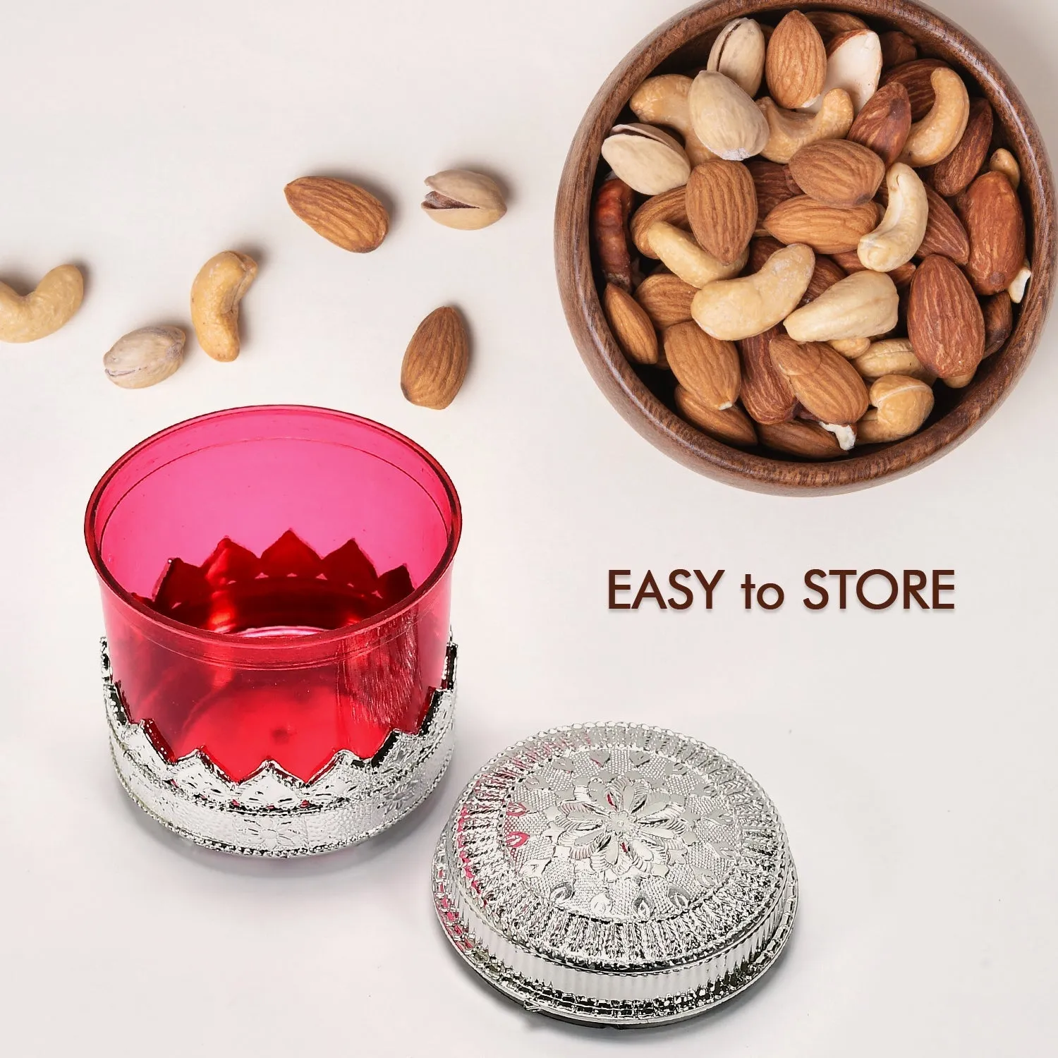 5203 Diamond Design Dryfruit Storage Container Or Storage Box