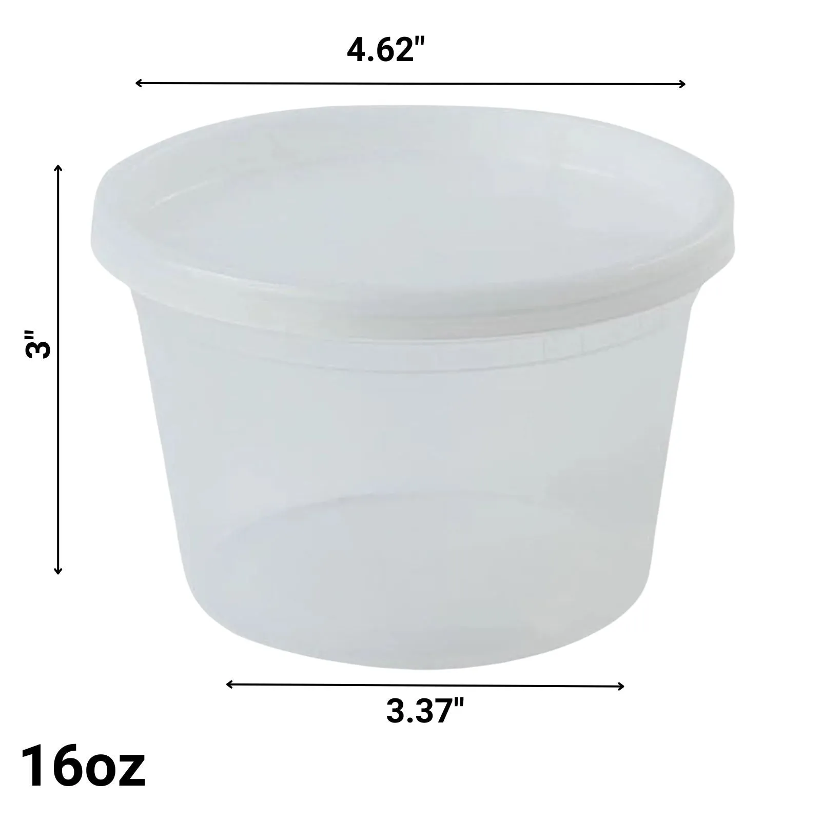 72 Pcs-Economical COMBO Pack of Heavy Weight Deli Containers