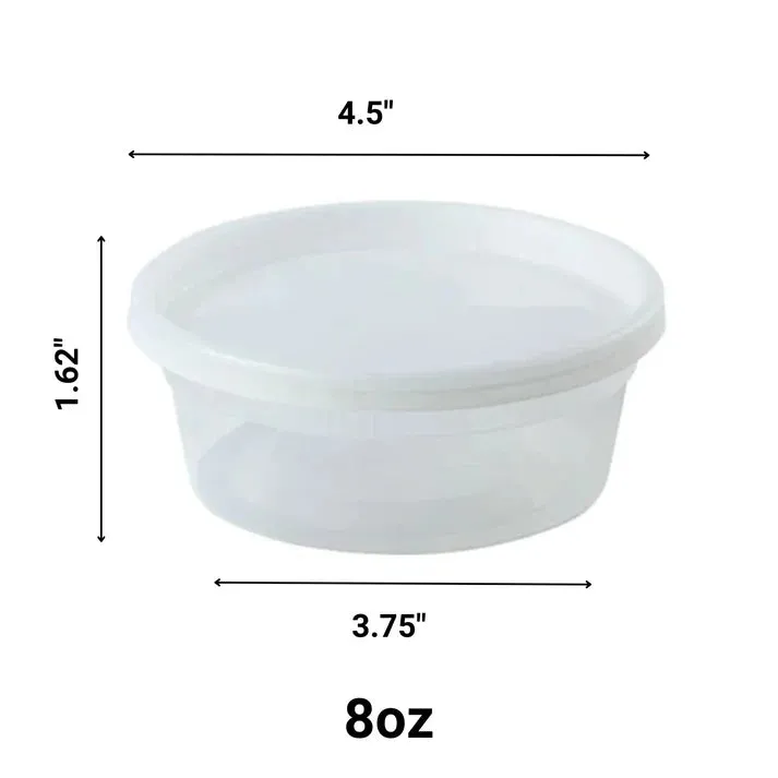 72 Pcs-Economical COMBO Pack of Heavy Weight Deli Containers