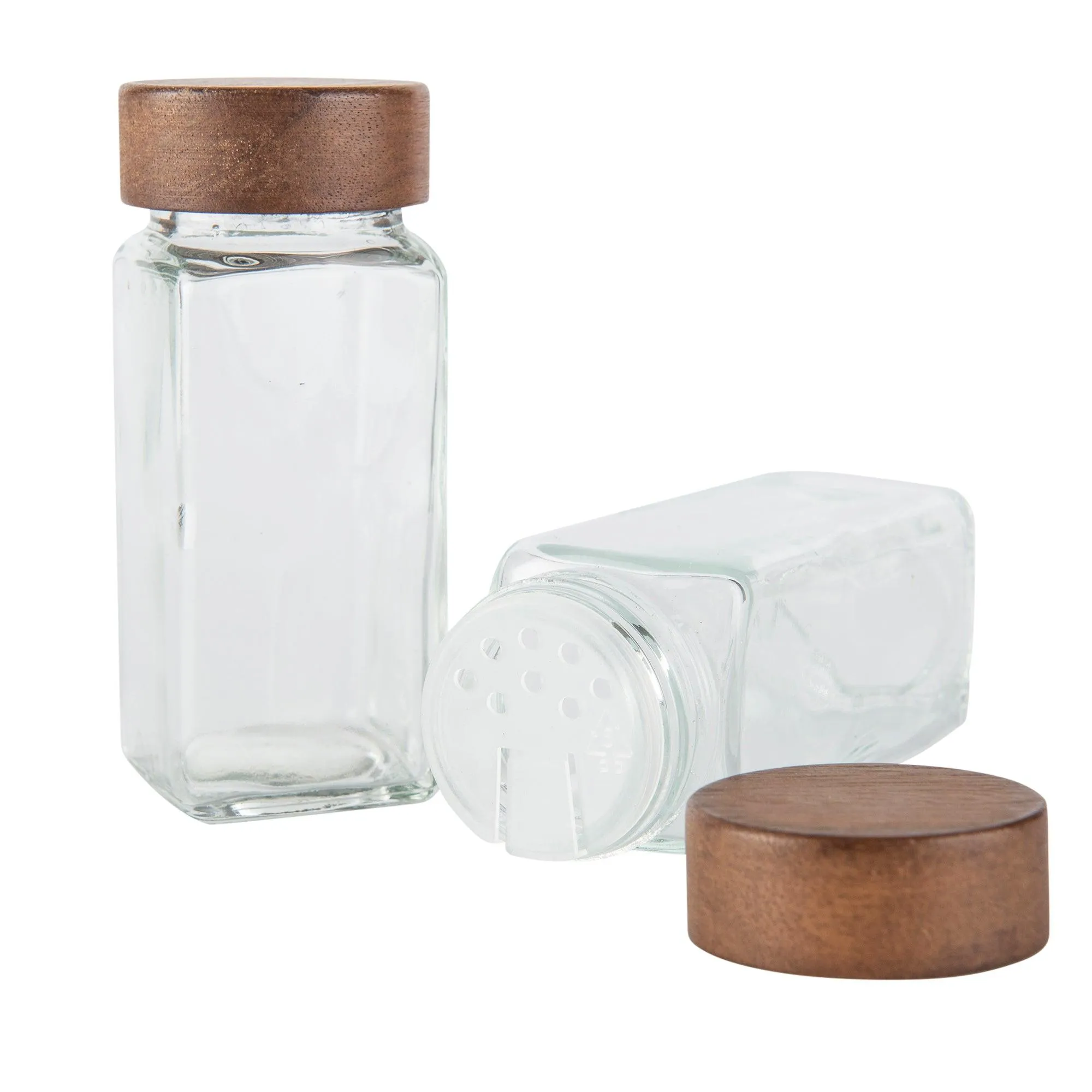 Acacia Wood Shaker Spice Jars - 125ml