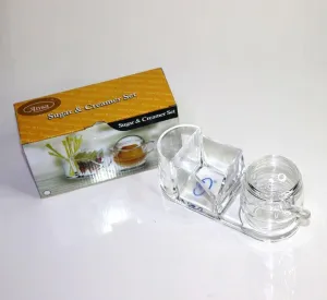 Acrylic Tea Cup With Tea Bag And Sugar Set