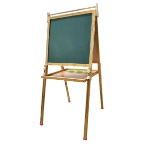 Adjustable Bamboo Dual-Sided Kids Art Easel | Gominimo