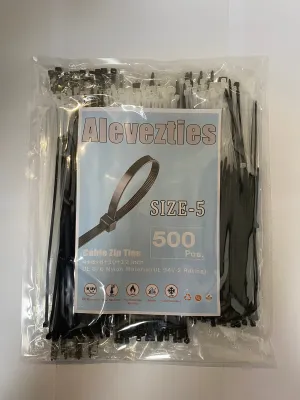 Alevezties Cable Ties,500x  Zip Ties,Self-Locking Cable Ties