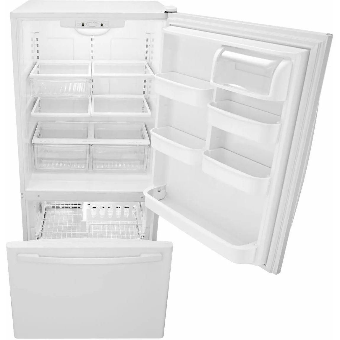 Amana 33in 22cu.ft. Bottom Mount Freezer Refrigerator ABB2224BRW