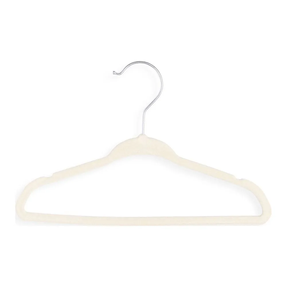 Amor Bebe by TenderTyme 20-Pack Non-Slip Design Baby Hangers - Ivory