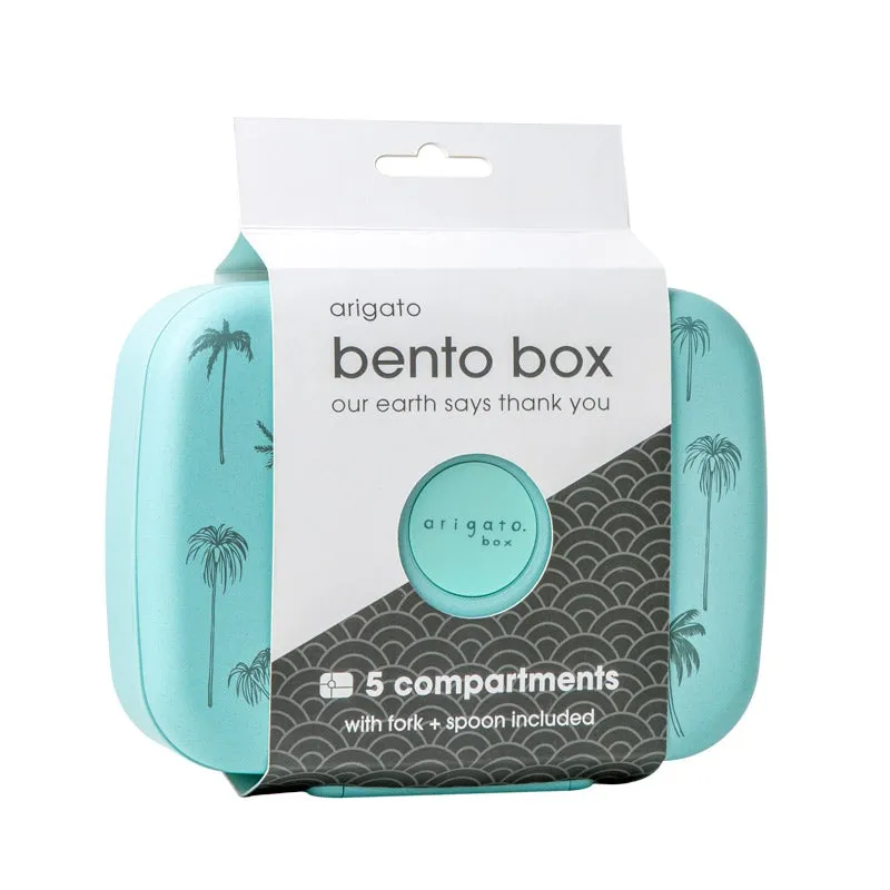 Arigato - Bento Box - Blue Palm Trees