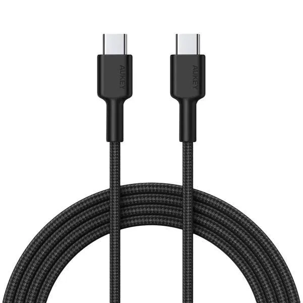 Aukey Impulse USBC to USBC Braided Cable Black