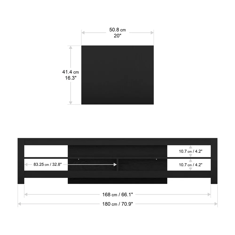 AVF Calibre 1.8M TV Stand - Black Oak | CA180RBO