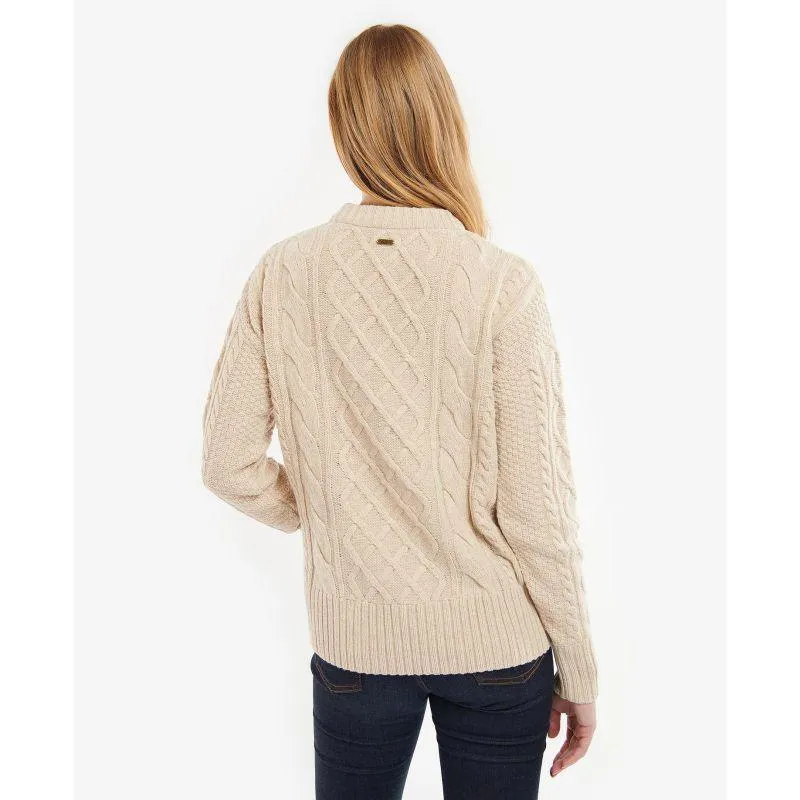 Barbour Daffodil Ladies Knit Jumper - Oatmeal