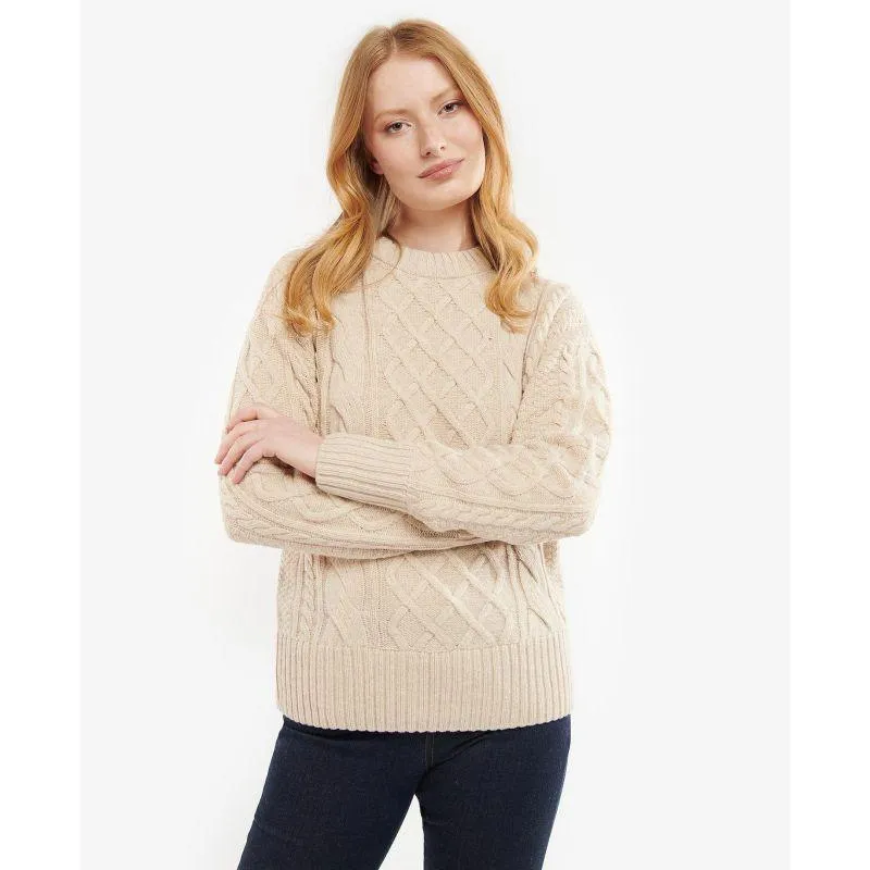 Barbour Daffodil Ladies Knit Jumper - Oatmeal