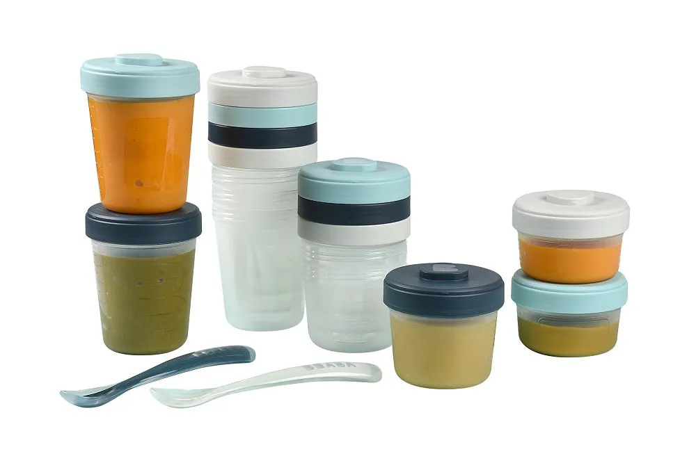 Beaba Stackable Food Jars - Storm