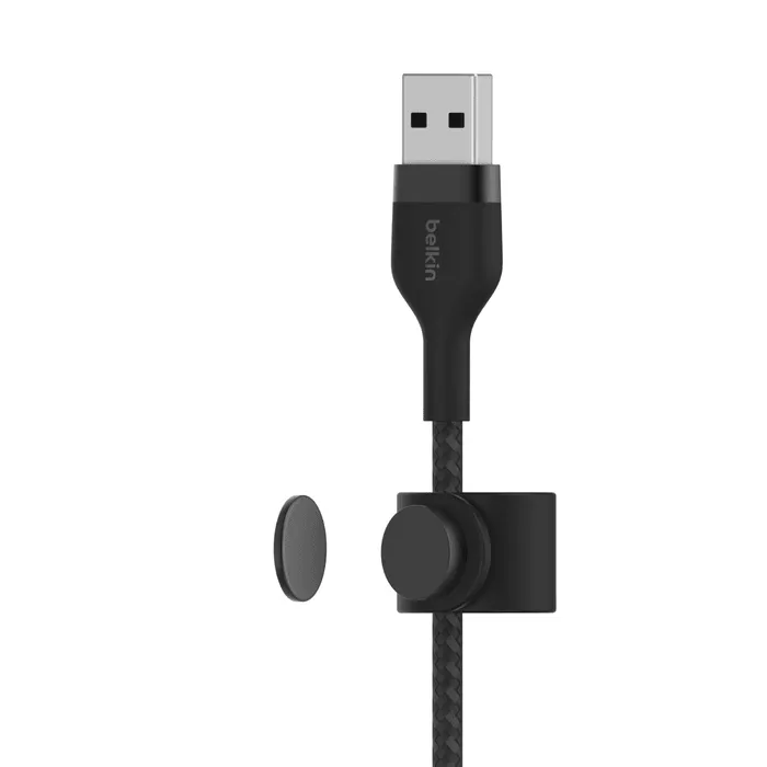 Belkin BOOSTCHARGE PRO Flex USB A Cable with Lightning - Black