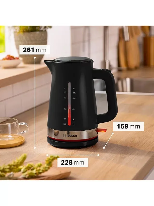 Bosch TWK4M223GB 1.7 Litre Cordless Kettle - Black