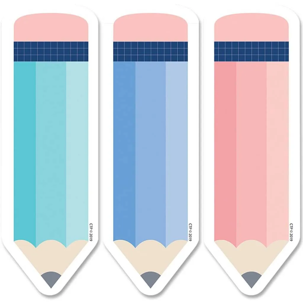 Calm & Cool Pencils 6in Designer Cut Outs