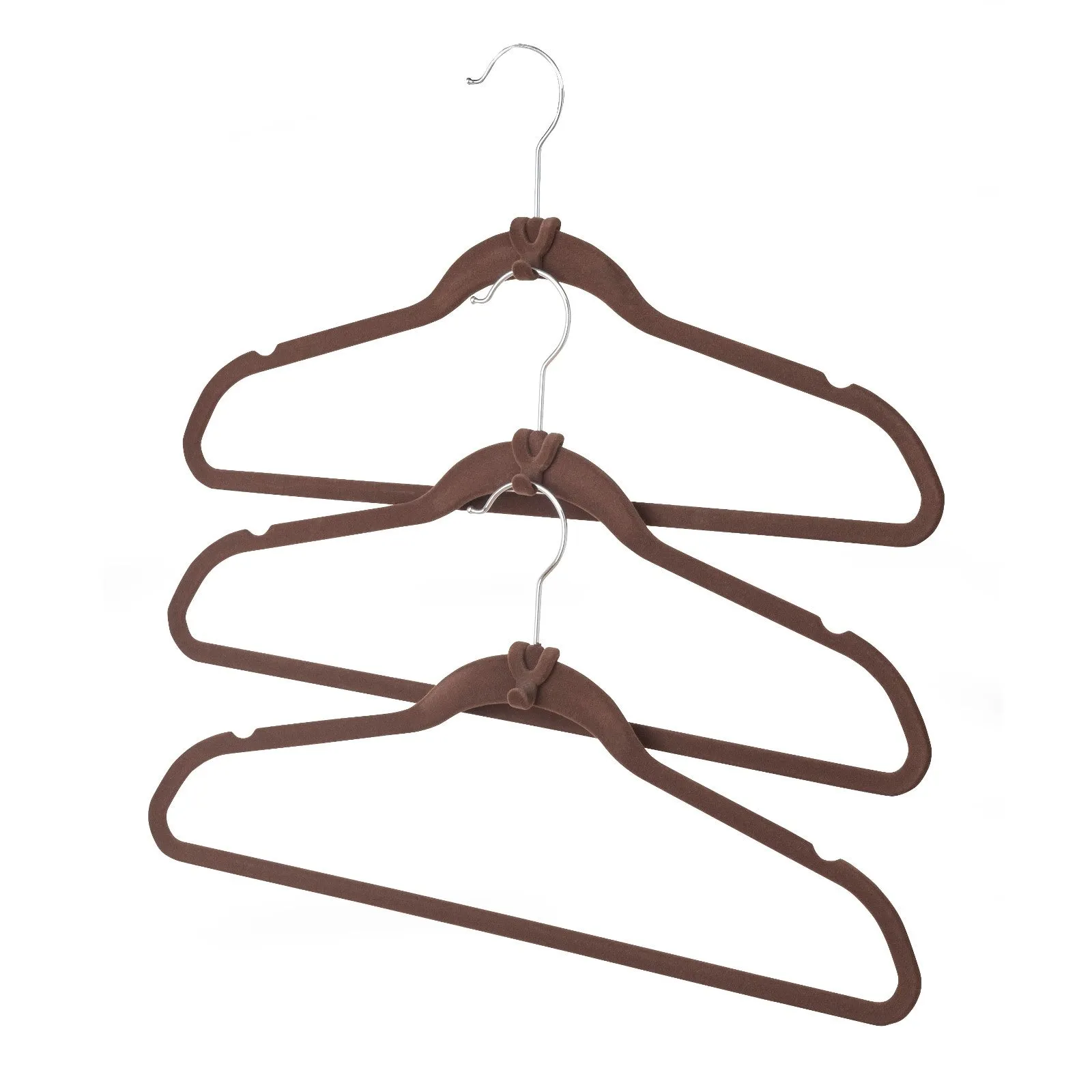 Cascading Hanger Hooks - Set of 10 - Brown