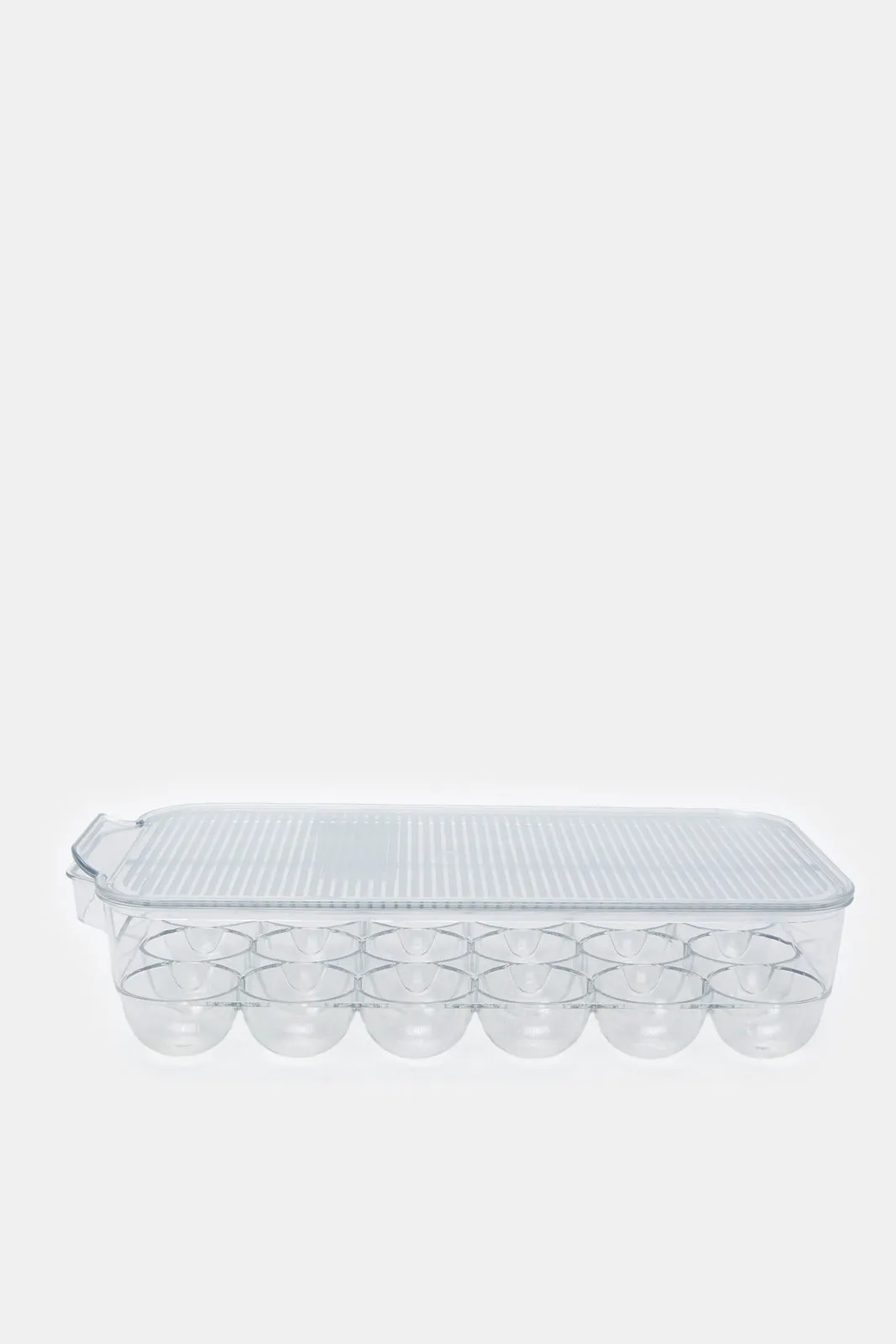 Clear Plastic Rectangle Egg Storage Box With Lid