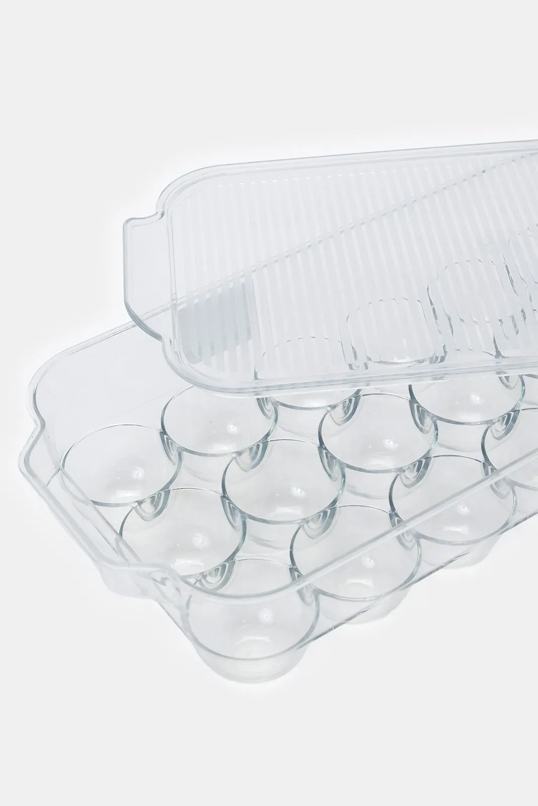 Clear Plastic Rectangle Egg Storage Box With Lid