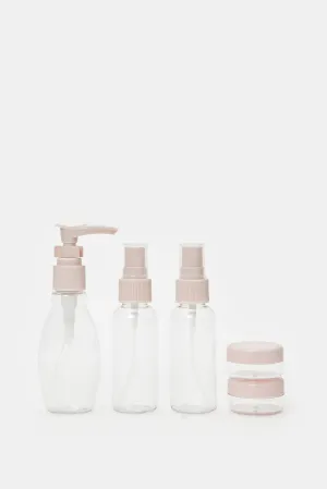 Clear Travel Bottle Kit (5 Piece)