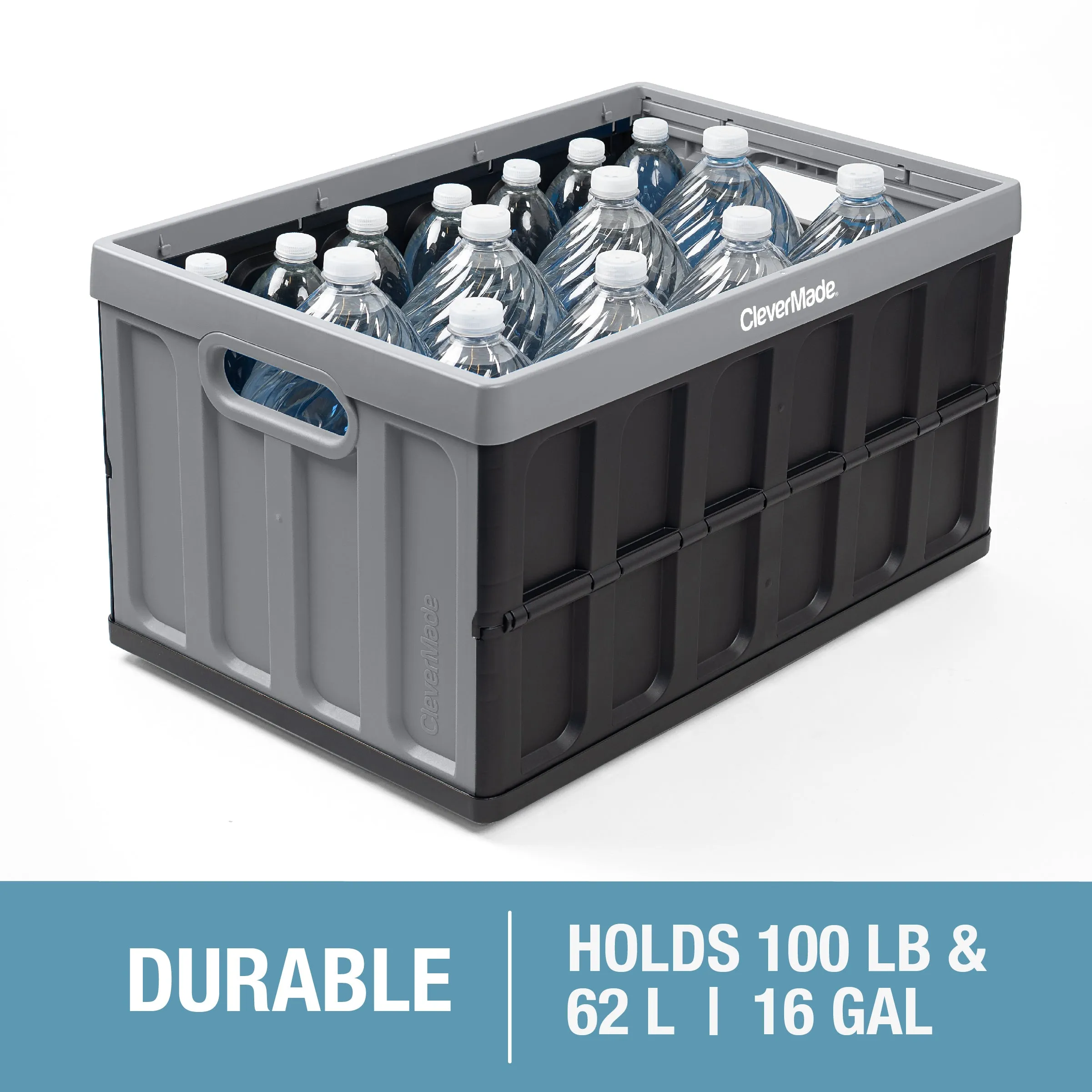 Collapsible Storage Bin with Lid