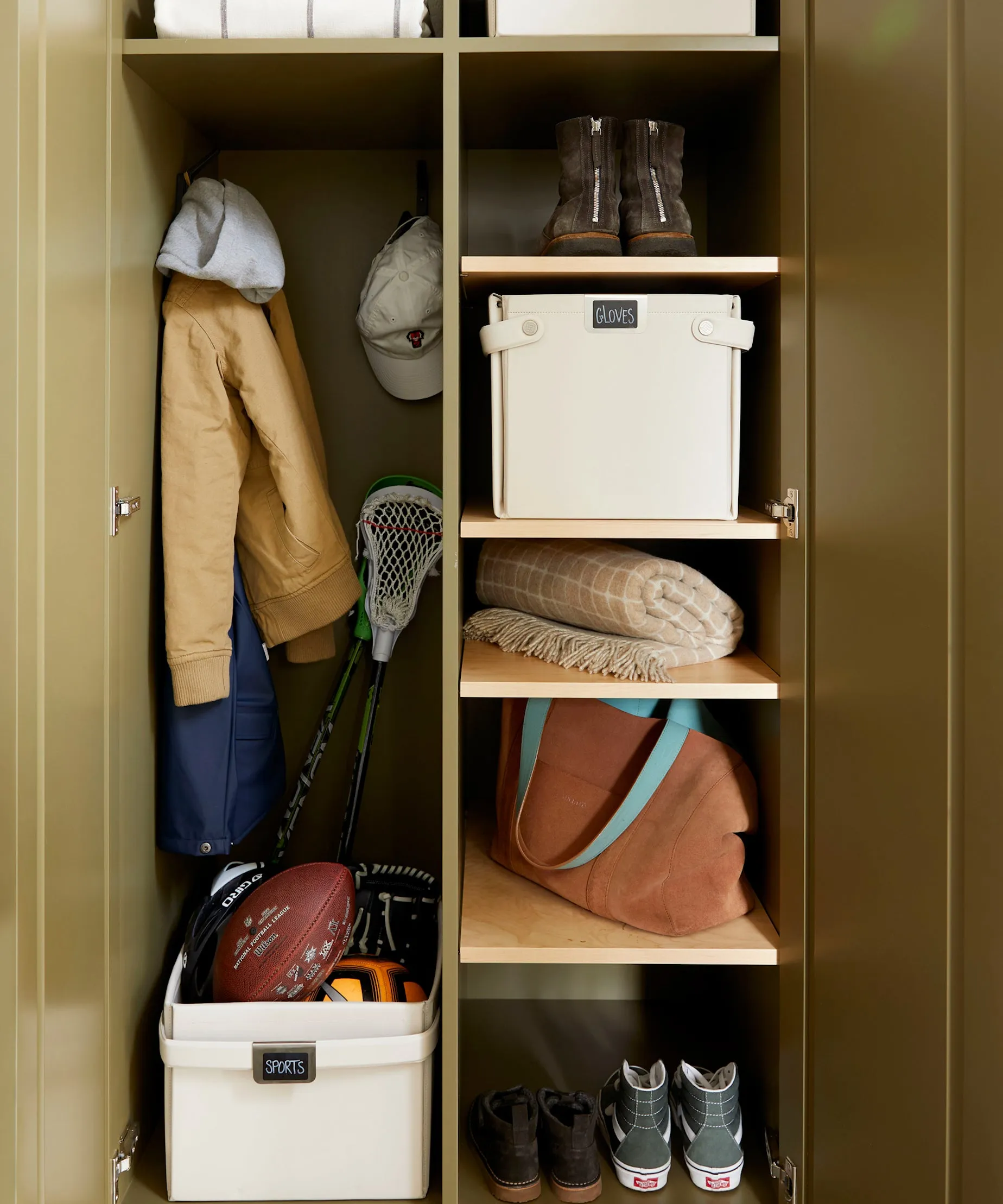 Collapsible Vegan Leather Storage Bin