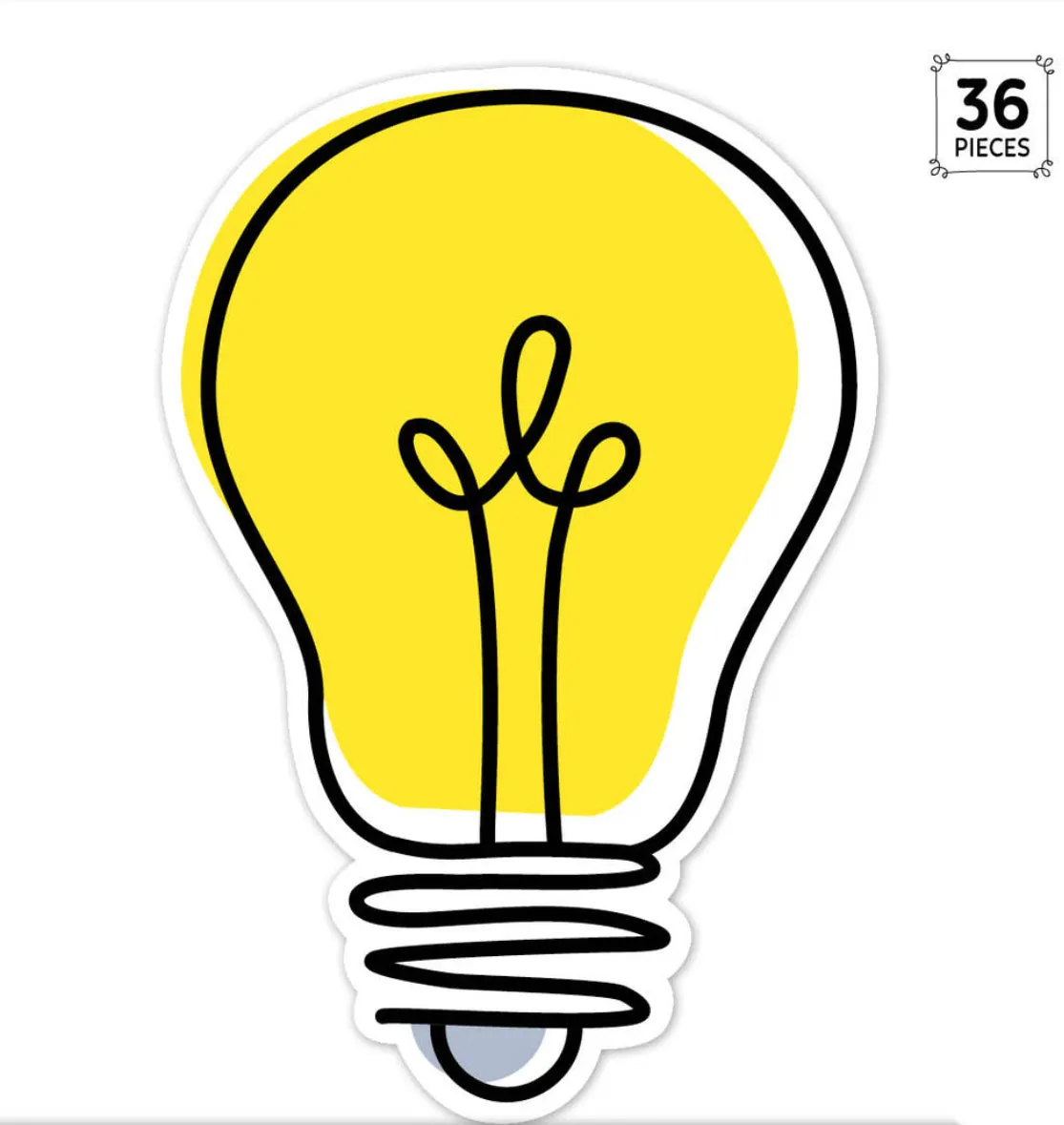 Cutouts: Doodle Lightbulbs, 6”