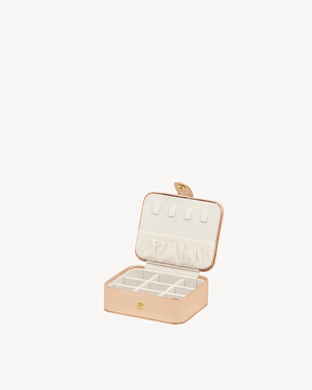 Dainty Rose Gold Metallic Jewellery Box