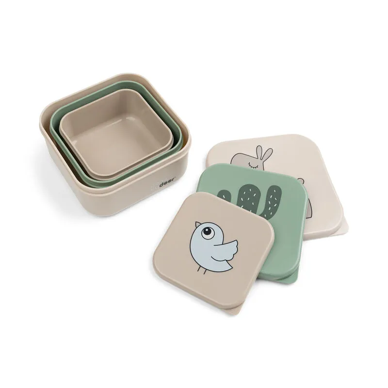 Deer Friends Snack Box | Set 3 Pcs