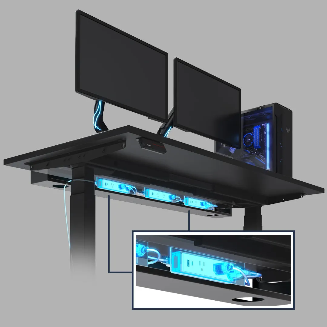 Desky Integrated Cable & Power Channel