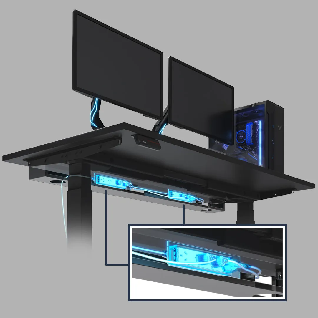 Desky Integrated Cable & Power Channel