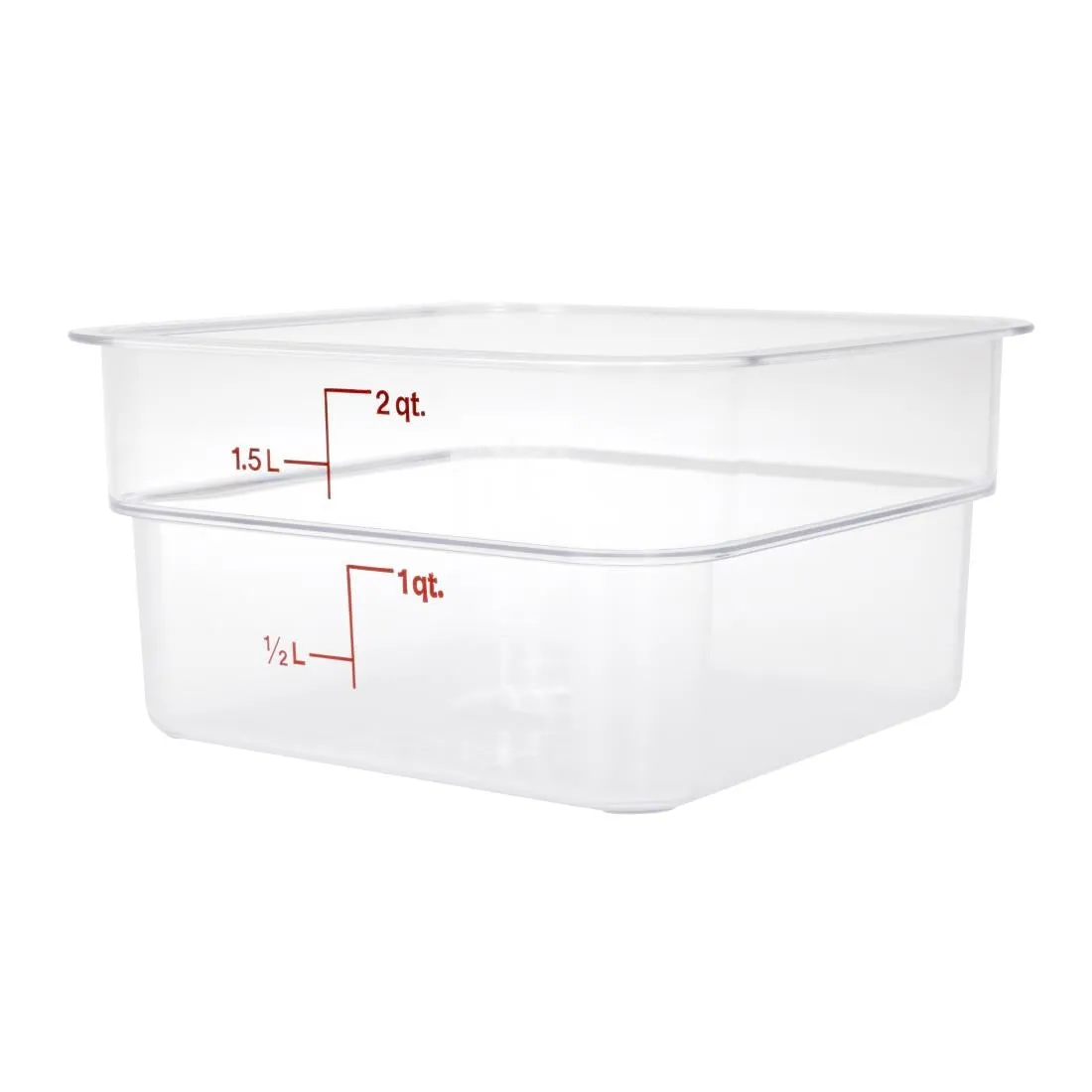 DT195 Cambro Square Polycarbonate Food Storage Container 1.9 Ltr (Pack of 6)