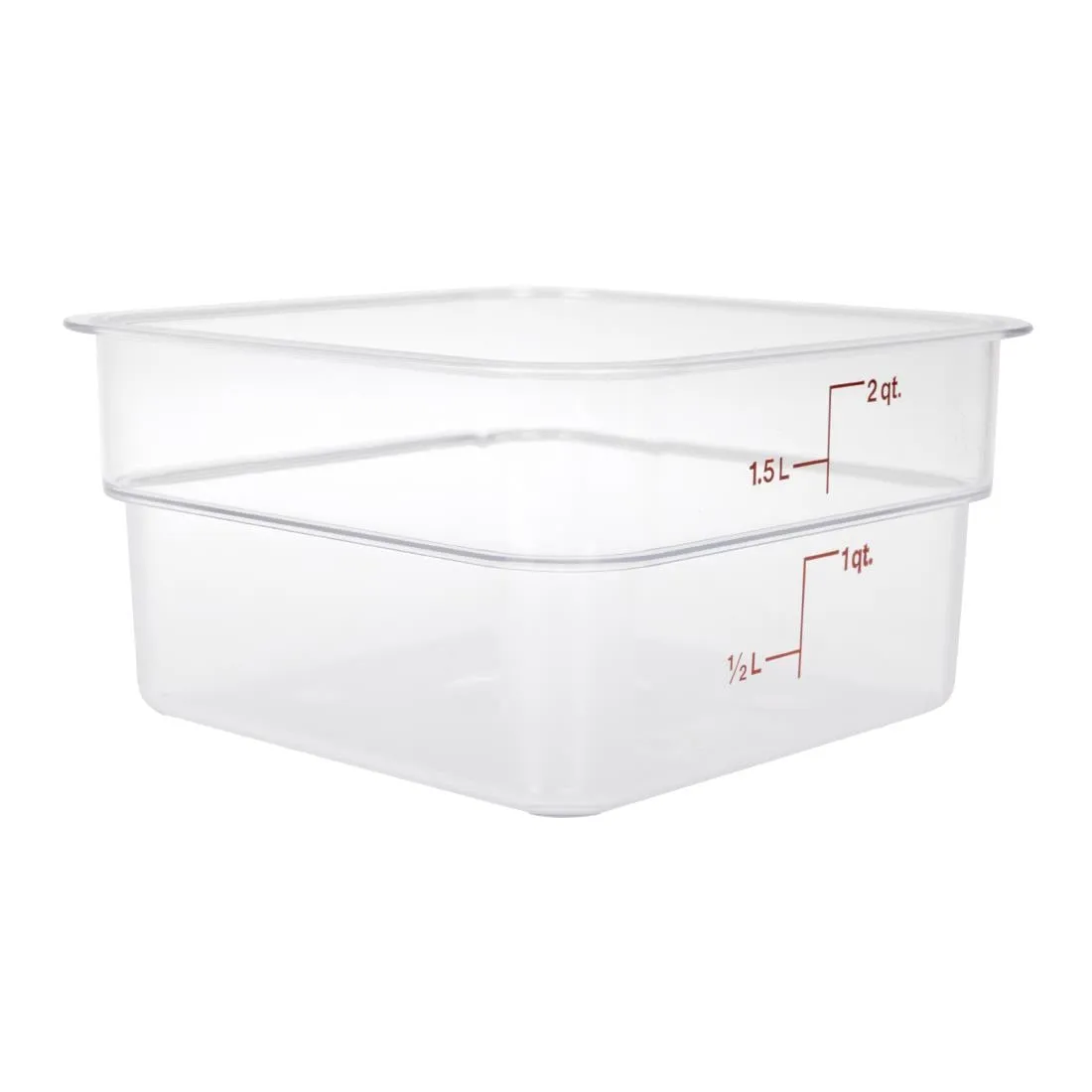 DT195 Cambro Square Polycarbonate Food Storage Container 1.9 Ltr (Pack of 6)