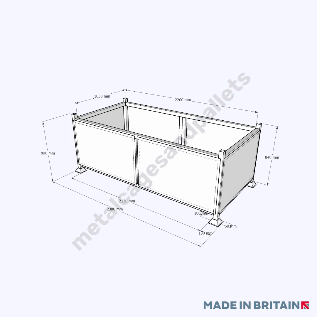 Extended Stillage Bins, Available With Drop Door