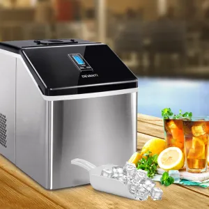 Fast 3.2L Portable Ice Maker, 24 Cubes/13 Min, Devanti