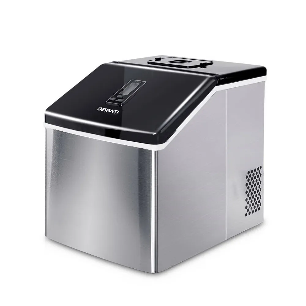 Fast 3.2L Portable Ice Maker, 24 Cubes/13 Min, Devanti