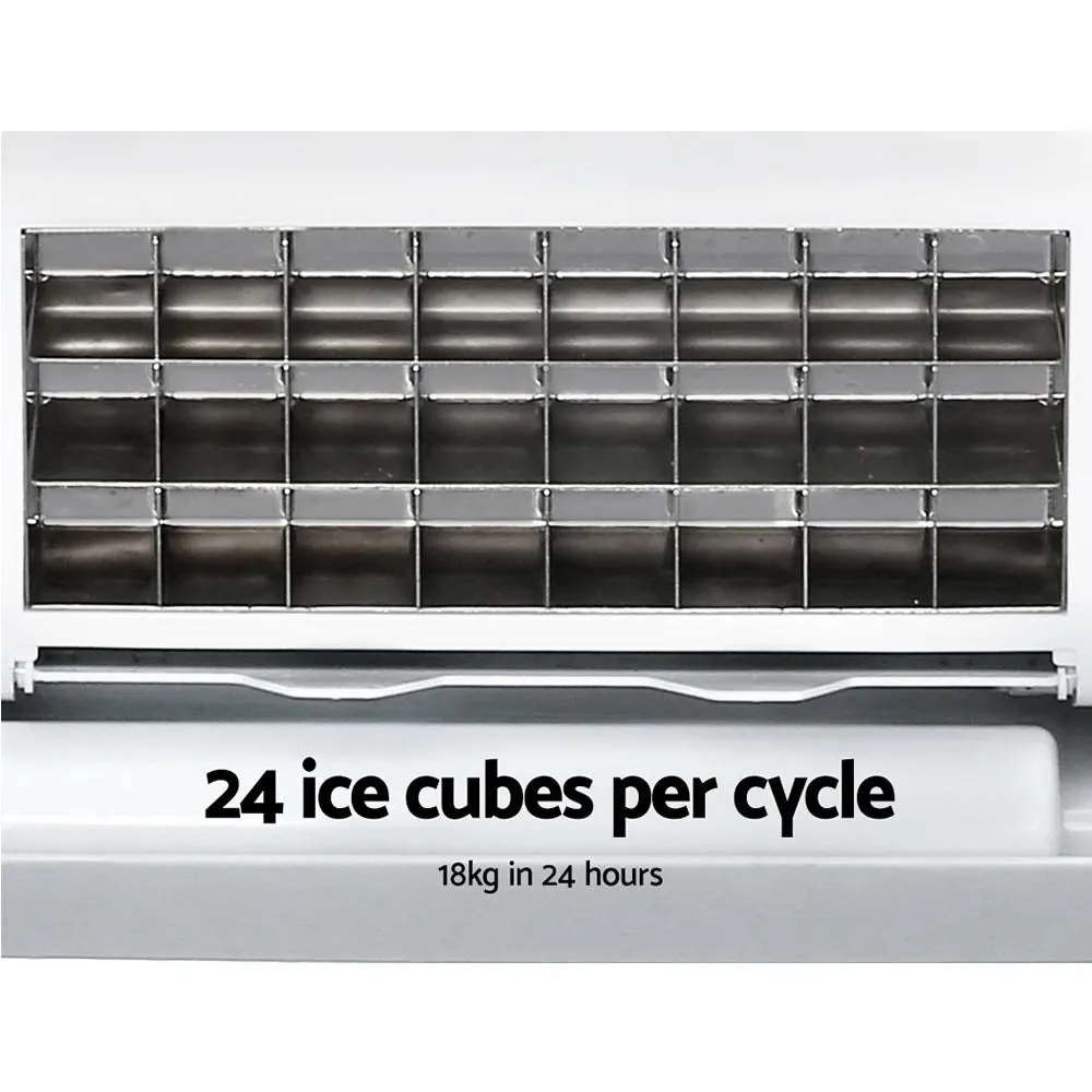 Fast 3.2L Portable Ice Maker, 24 Cubes/13 Min, Devanti