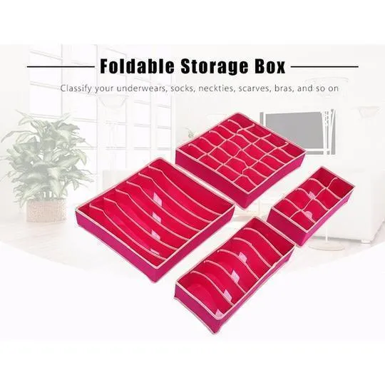 Foldable Closet Underwear Organizer(4 pics/1 Set)