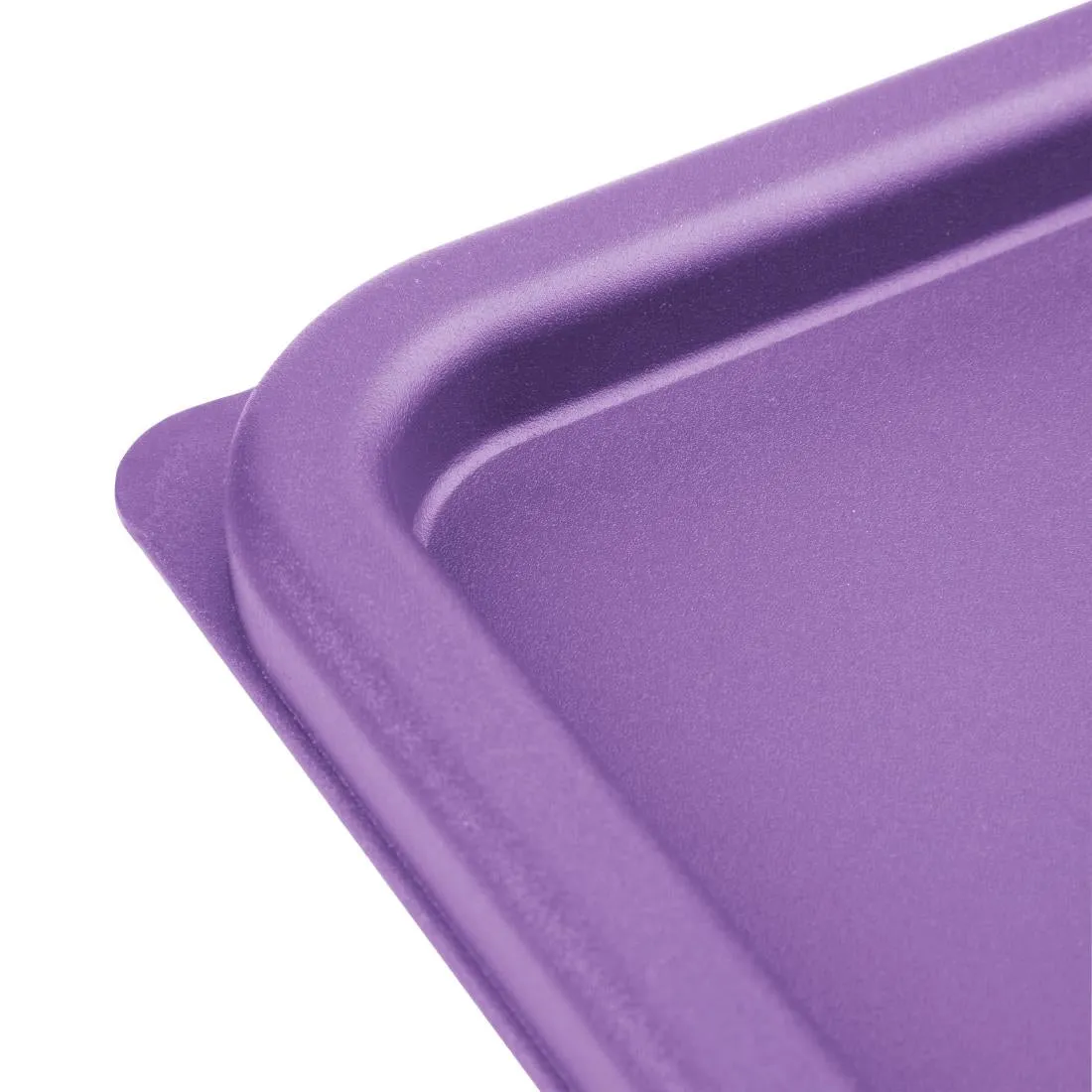 FX143 Hygiplas Square Food Storage Container Lid Purple Small